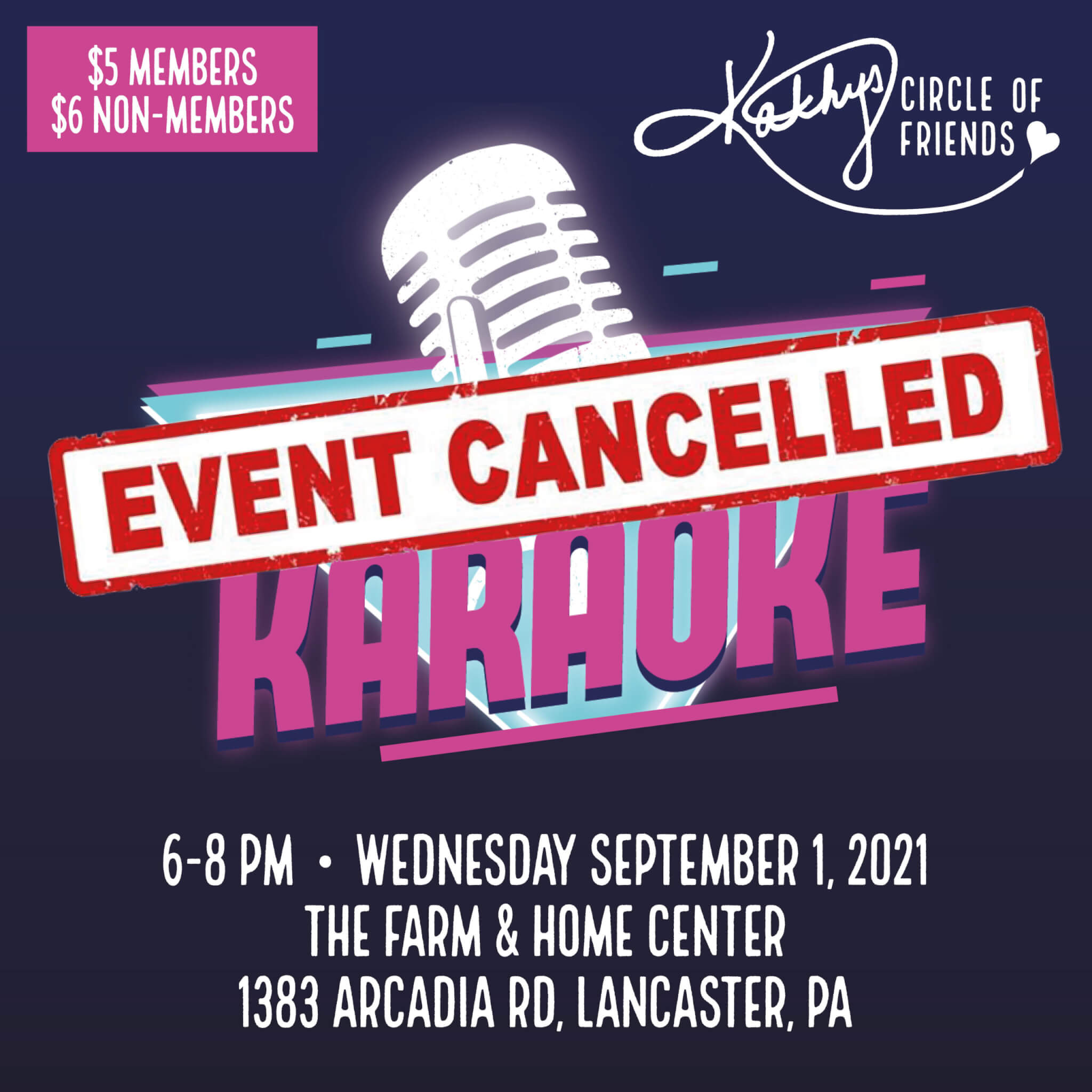 CANCELLED DUE TO WEATHER - Karaoke Night