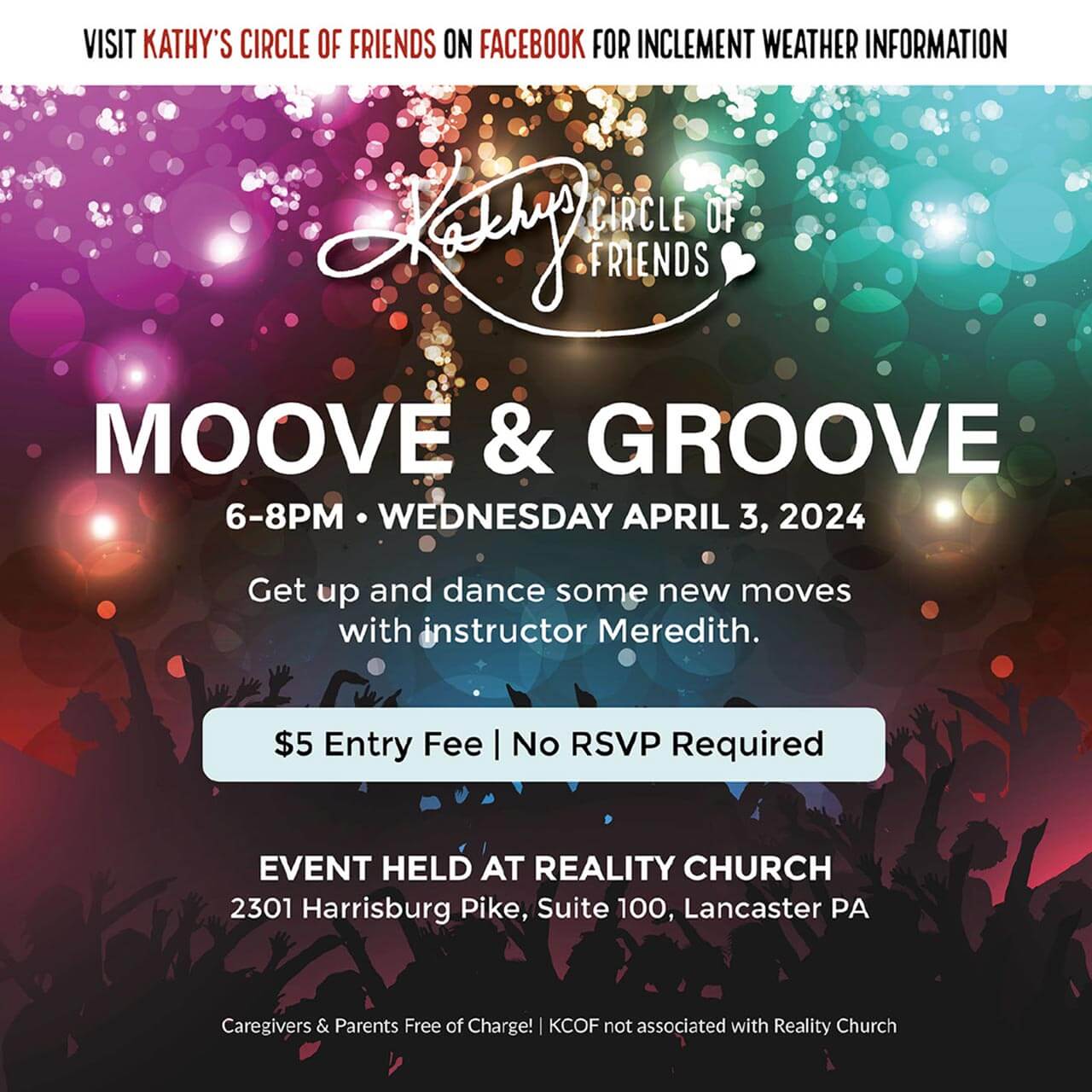 Move & Groove Wed, Apr 3, 6:00pm - 8:00pm
