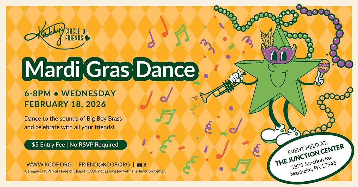 Mardi Gras Dance - Feb 18, 2026 - Kathy's Circle of Friends