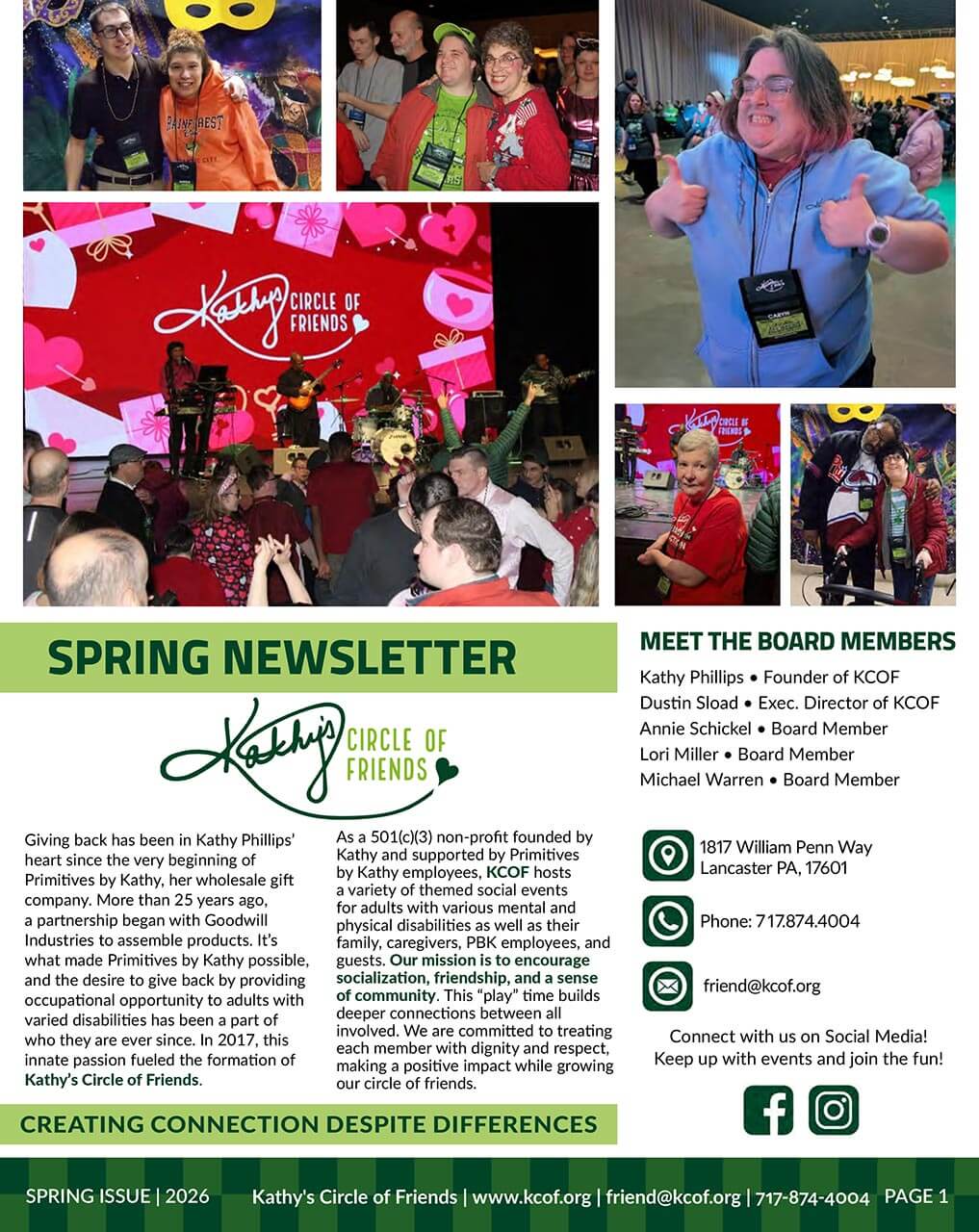 KCOF Newsletter Spring Issue 2026
