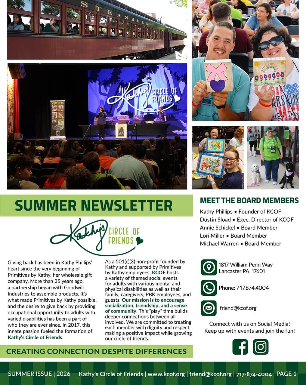 KCOF Summer 2026 Newsletter